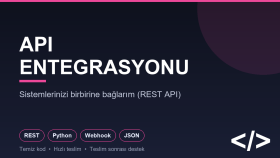 sistemleriniz arasında API entegrasyonu yaparım