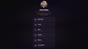 Kişisel Link Sayfası Tasarımı (Bio Link)