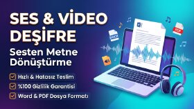 ses ve video kayıtlarınızı hatasız metne dönüştürürüm