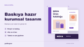baskıya hazır broşür, afiş ve giydirme tasarlarım