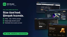PHP ve HTML/CSS ile size özel kodlanmış web sitesi yaparım