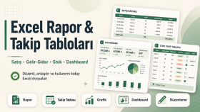 Excel rapor ve takip tablosu hazırlarım
