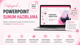 sunumlarınıza profesyonel ve güçlü bir etki kazandırırım
