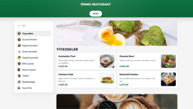 Özelleştirilebilir Restorant Qr Menüsü