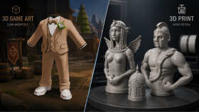 3d baskı ve 3d oyun modellemesi yaparım