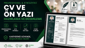CV ve ön yazılarınızı profesyonelce düzenlerim