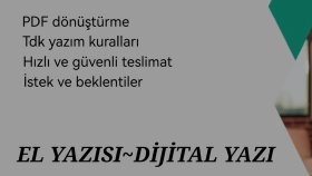 uzun el yazılarını dijitale aktarabilirim