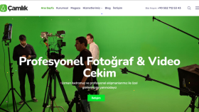 Çamlık Ajans şirketi için web tasarımım