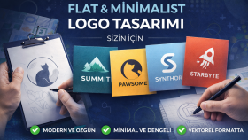 markanız için sade ve şık logo tasarlıyorum