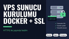 docker, nginx ve ssl ile vps sunucu kurulumu yaparım