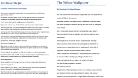 İngilizce’den Türkçe’ye Çeviri Örneği – The Yellow Wallpaper