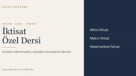 online iktisat özel dersi veririm