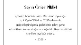 Çatalca Anadolu Lisesi - Plaket İçeriği Tasarımı