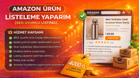 Amazonda listing SEO ve içerik optimizasyonu yaparım