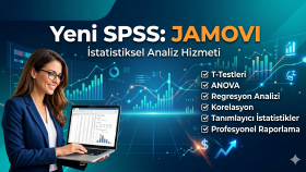 Jamovi ile istatistiksel veri analizi gerçekleştiriyorum