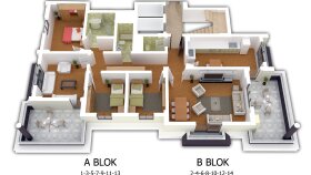 iç mekan ve kat planı 3D görsel hazırlayabilirim