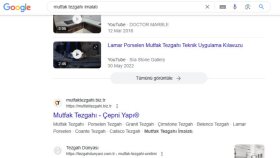 "mutfak tezgahı imalatı" İlk sayfa SEO çalışması