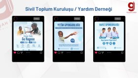 Sivil Toplum Örgütü /Yardım Derneği Sosyal Medya Tasarımları