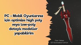 3d modelleme yapabilirim, oyununuz için modeller yapabilirim