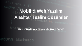 profesyonel mobil uygulamalar ve web siteleri geliştiririm