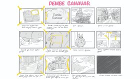 hayal ettiğin sahneleri görselleştiren storyboard çizeriyim