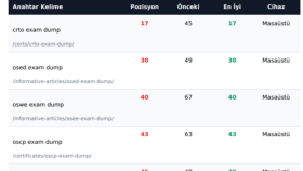 Profil Backlink Çalışması Sonuçları 2