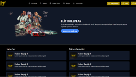 elitroleplay.com Adlı oyun sunucusu için web tasarımı