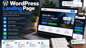 dönüşüm odaklı WordPress landing page tasarlarım