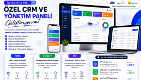 PHP ile özel CRM ve yönetim paneli geliştiririm
