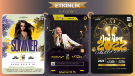 Etkileyici ve modern etkinlik tasarımları