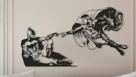 Batman ve Süperman Rönesans Tablosu örnek 3D Baskım