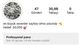 30 bin takipçili hesabımda reklamınızı yaparım