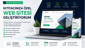 ihtiyacınıza özel modern ve hızlı web sitesi geliştiririm