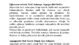 Gezi ve tatil yazıları