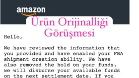 sizi amazon ürün orijinalliği görüşmesine hazırlarım
