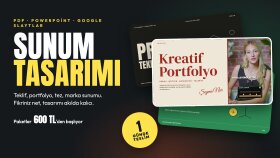 fikrinizi net anlatan profesyonel sunum tasarlarım