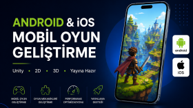 Android ve iOS için mobil oyun geliştiririm