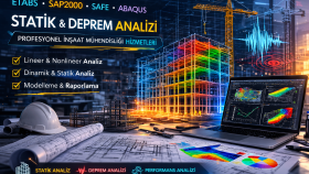 ETABS SAP2000 ile deprem ve statik analiz yapıyorum