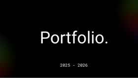 Portfolio (2025 -2026)