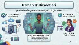 uçtan uca IT hizmeti veriyorum