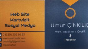 Umut Çinkılıç (Freelancer) - Kartvizit tasarımı