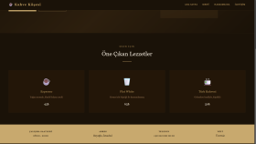 Kahve Köşesi – Kafe Web Sitesi Tasarımı