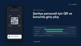 Şantiye personeli için QR ve konumla giriş çıkış
