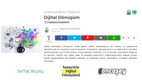 Serhat Bıçakçı Tanıtım Yazısı