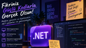 .net ile güçlü ve ölçeklenebilir backend geliştiririm