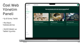 işletmenize özel web yönetim paneli hazırlayabilirim