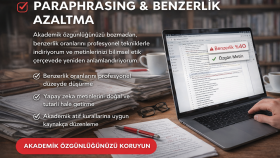 çalışmanızın benzerlik oranının düşürülmesini yapabilirim