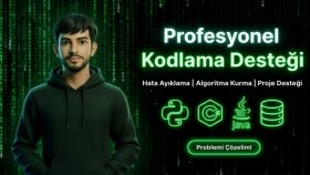 takıldığınız yazılım ve kodlama projelerinde yardımcı olurum