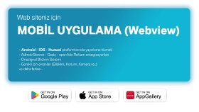 web siteniz için webview mobil uygulama yaparım