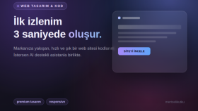 işletmenize modern ve hızlı bir web sitesi kodlarım